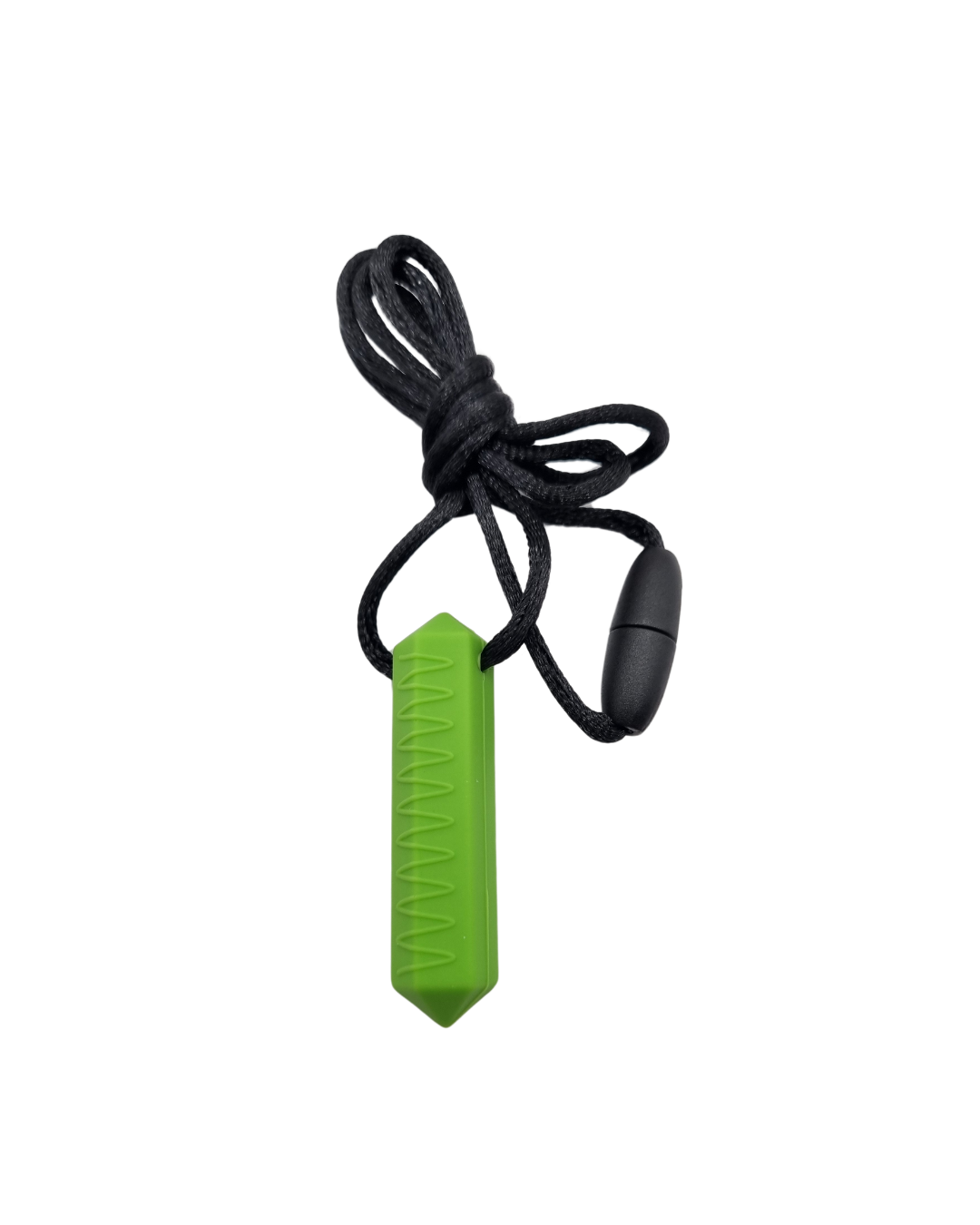 Sensory Chew Pendant With Necklace - Textured Obelisk Pendant