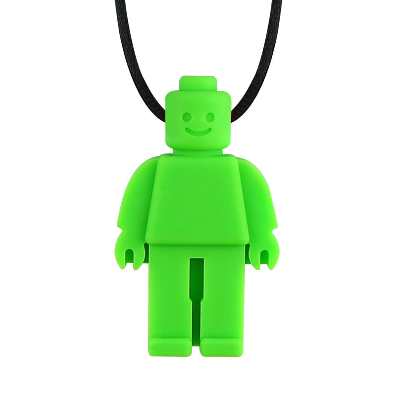 Sensory Chew Pendant With Necklace - Modular Man