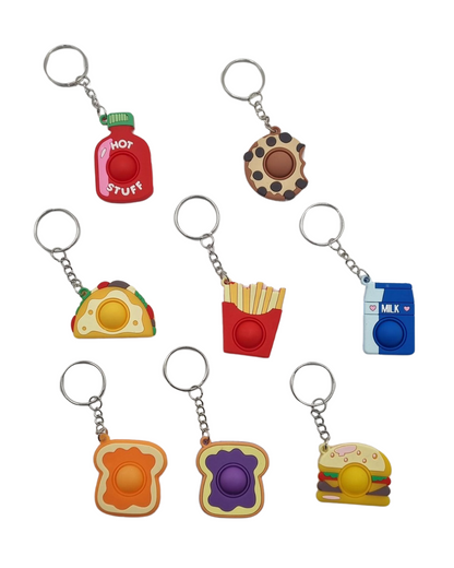 Snack Attack! - Pop it Key Rings
