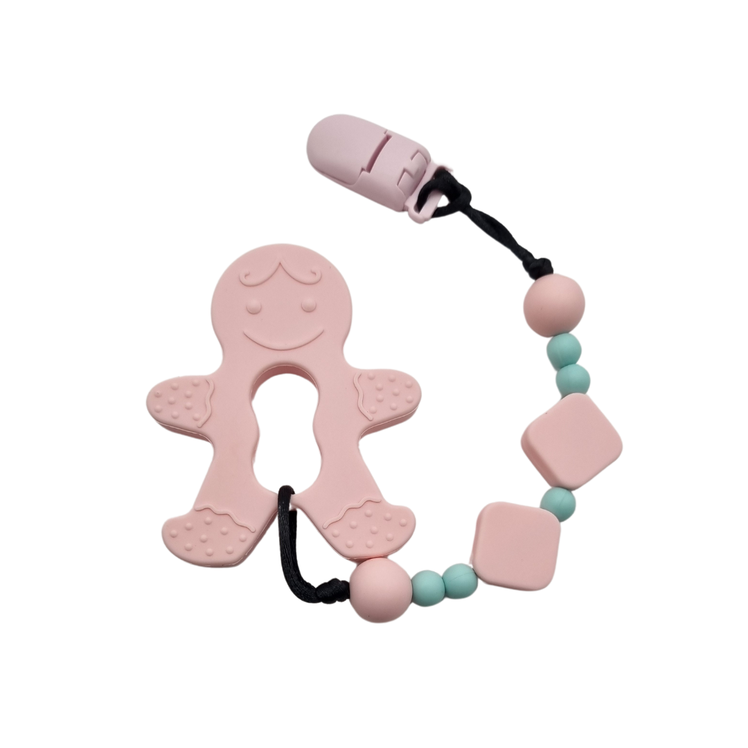 Easy Attachable Beaded and Blocked Chain with Gingerbread Man Sensory ...