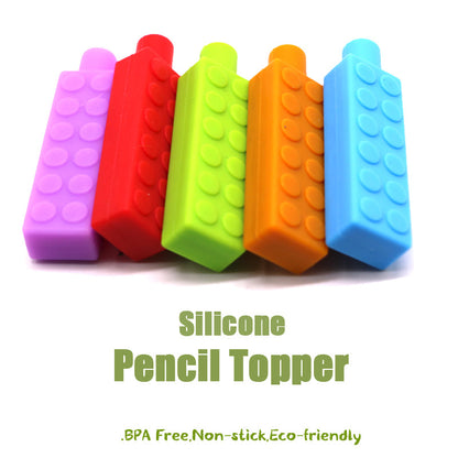 Sensory Chew Pendant - Modular Block Pencil Topper