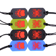 Sensory Chew Pendant With Necklace - Spider Tag